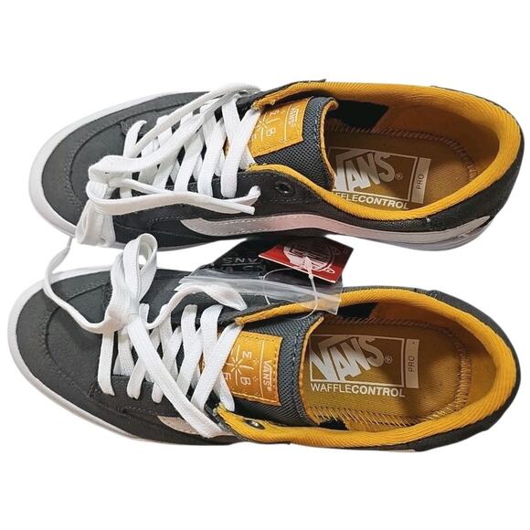 VANS ~Men's 7; Woman 8.5~ Berle Pro Pewter Gray Grey / Mango Mojito White NEW. - Picture 11 of 16